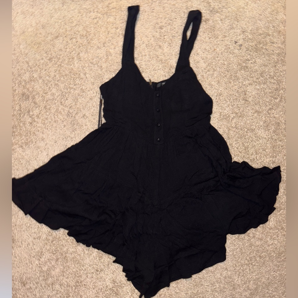 Flowy Black Women's Romper